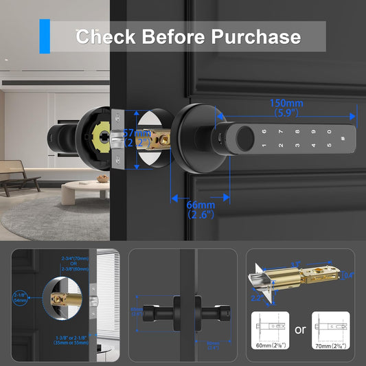 Unlock the Future: 5-in-1 Bio metric Door Lock