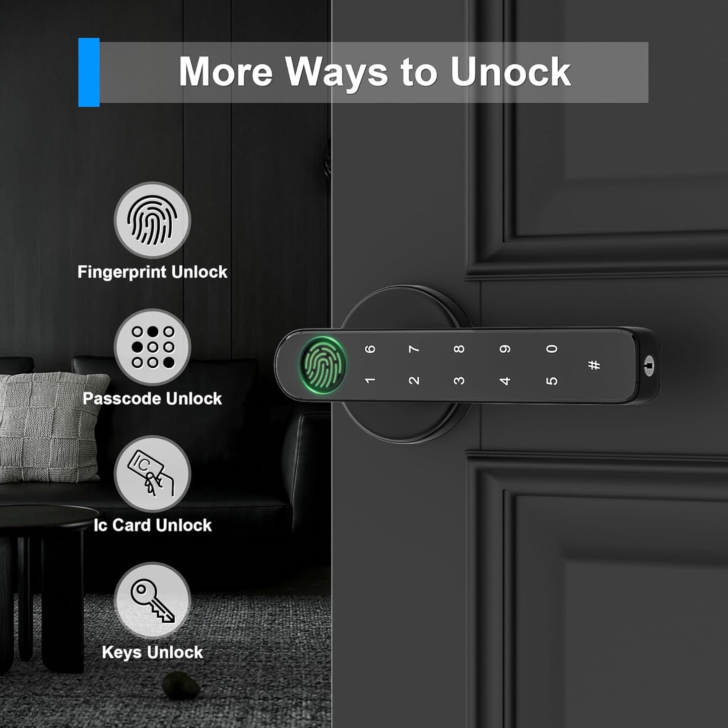 Unlock the Future: 5-in-1 Bio metric Door Lock