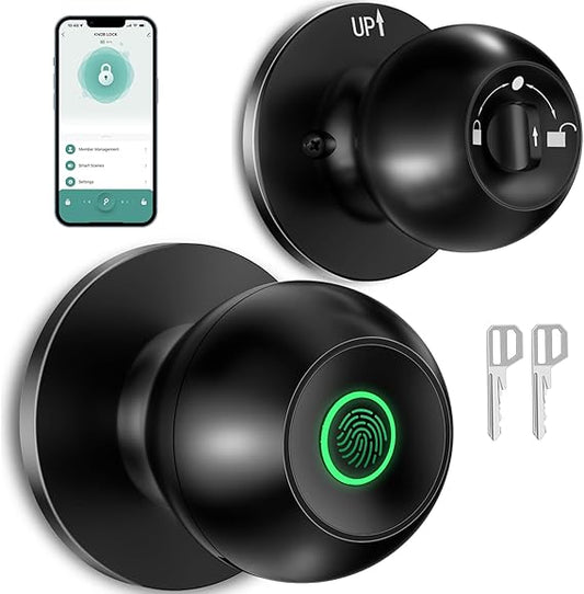 Fingerprint and Keypad Input Smart Door knob